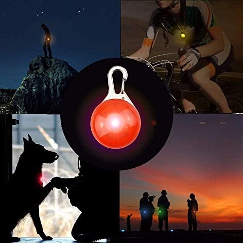 Xiaojuan 8 חבילות צווארון כלב הובל, LED LED UP CLIP-ON COULAR LIGHT, אורות כלבים להליכה בלילה, אור כלב אטום