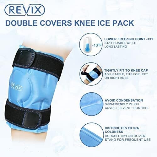 רביקס קרח חבילה עבור הברך כאב הקלה, לשימוש חוזר ג 'ל קרח לעטוף עבור הברך פציעות וקרסול קרח חבילות עבור פציעות