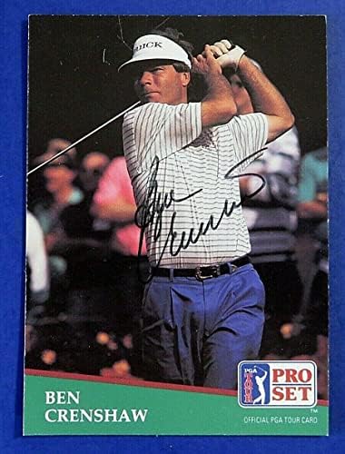 1991 פרו סט בן קרנשו חתם אב טיפוס ביקורת גולף כרטיס ~ ערבות-חתום גולף ציוד