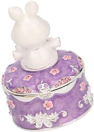 Heitign Vintage Faberge Egg Trinket Coxet ארנב ארנב קופסאות תלתות תכשיט עשירות אמייל עשירות