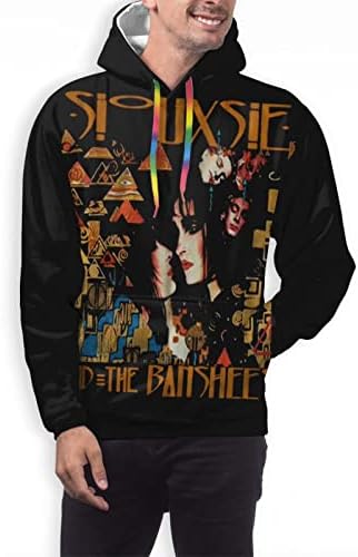 Buckderic Siouxsie and the Banshees Hoodie Mens Mens Tops Tops Tops Pullover Oudy Hoody