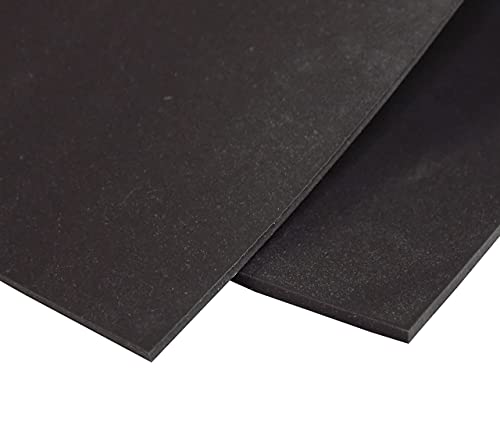 גיליון גומי סיליקון שחור, 60A 1/16 x 9 x 12 אינץ