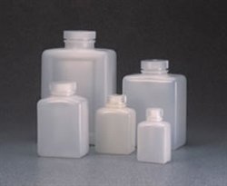 בקבוק מלבני Nalgene HDPE, 4 גרם/125 מל
