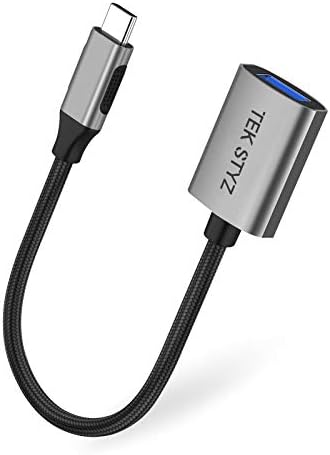 מתאם Tek Styz USB-C USB 3.0 תואם ל- LG 16Z90P-K.AAB8U1 OTG Type-C/PD זכר USB 3.0 ממיר נקבה.