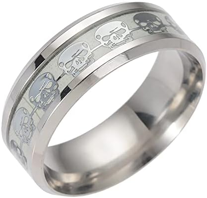 2023 טבעת טבעת פלדה זוהרת לנשים טבעת גברים זוהרת טבעת גברים מתנה נפלאה להרחבה