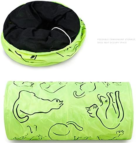 WZHSDKL חתולי מנהרות לחיות מחמד מודפסים ירוקים מקסימים