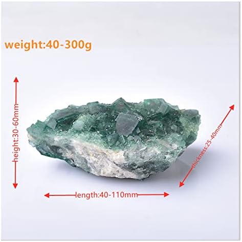אבן טבעית ירוק פלואוריט מינרלי דגימה גביש אשכול אשכול מינרלי אבני קריסטל אנרגיה בריאות ריפוי אבן קישוט חצי יקרתי