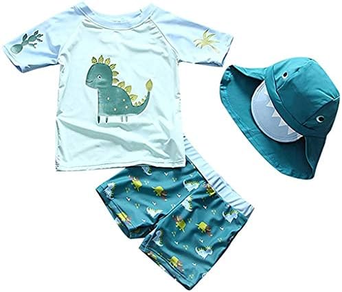 SGMWVB לתינוקות ופעוטות בנים בגד ים 3 חלקים בגד ים בגדי ים בגדי ים עם חליפת גלישה בכובע UPF 50+ FBA