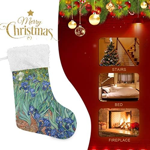 גרבי חג המולד של Pimilagu van gogh גרבי חג המולד 1 חבילה 17.7 , תלויים גרביים לקישוט חג המולד