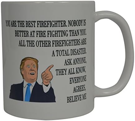 רמאי נהר טקטי מצחיק הטוב ביותר כבאי דונלד טראמפ קפה ספל חידוש כוס מתנת רעיון מכבי אש