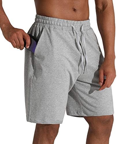 מכנסי טרקלין לגברים עם כיסים עמוקים מכנסיים קצרים של ג'רזי רופפים לריצה, אימון, אימונים, כדורסל