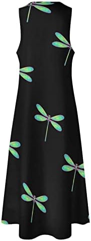 בייקוטואן שפירית נשים של שרוולים מקסי שמלה מזדמן רופף שמלה קיצית קיץ חוף ארוך שמלות עם כיס