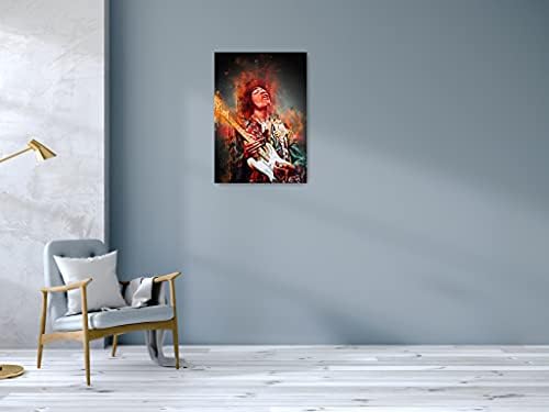 אמנות קיר של ג'ימי הנדריקס לסלון וחדר שינה מדפיס תמונות על בד 1 חלק ממוסגר או לא ממוסגר לנשים וגברים מתנה