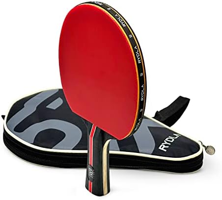 Rydla Professional Ping Painddle Panddle - מחבט טניס שולחן כדי לקחת את המיומנות שלך לשלב הבא עם טכנולוגיית סיבי פחמן ועיצוב