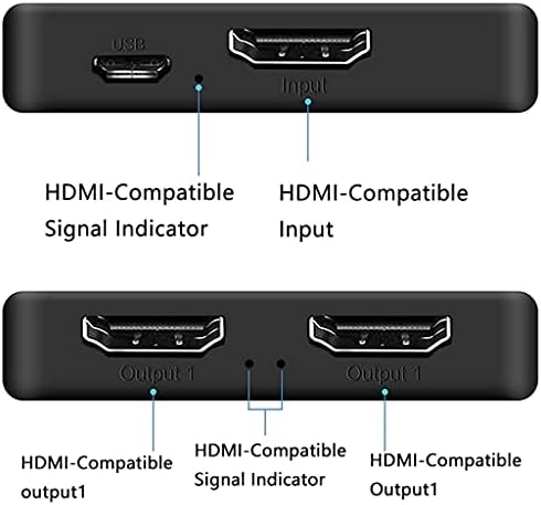 WDBBY HDMI-תואם 4K Splitter 1 ב -2 Out 1080p 3D Cable Audapter TV Box PS4 PC VR תצוגה ממיר בסיס
