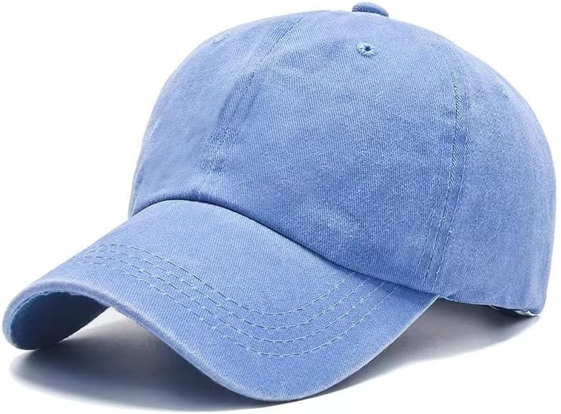 כובע בייסבול בייסבול וינטג 'כותנה כותנה כותנה - כובע יוניסקס שטוף מתכוונן - כובעי יוניסקס קיץ לגברים ונשים