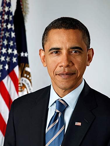 דיוקן רשמי של הנשיא ברק אובמה תצלום - יצירות אמנות היסטוריות משנת 2009 - - מבריק למחצה