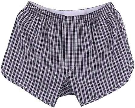 BMISEGM Mens Trunk תחתוני בגדי כותנה תחתוני כותנה רופפים מכנסיים קצרים רופפים מכנסיים בינוניים המותניים מכנסיים
