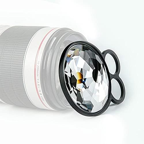 פילטר קליידוסקופ 77 ממ קליידוסקופ זכוכית פריזמה כף יד קליידוסקופ אפקטים מיוחדים מסננים אביזרי מצלמה קלים לשימוש, צבע