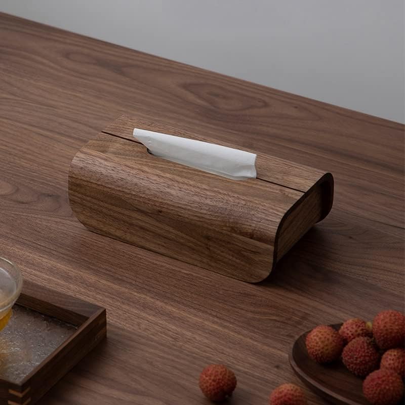 Ylyajy קופסת רקמות מעץ תמצית נייר מגבות מפיות מחזיקי מפיות ביתי נייר טואלט שולחן עבודה קופסאות מפיות