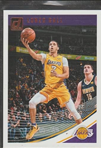 2018-19 כרטיס הכדורסל של דונרוס 54 לונזו בול לוס אנג'לס לייקרס הרשמי של PANINI NBA כרטיס מסחר
