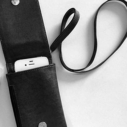 עורב שלד אנושי הודי טוטם טלפון ארנק ארנק תליה כיס נייד כיס שחור
