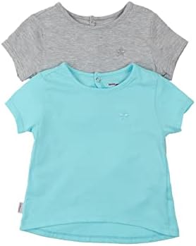 חולצת טריקו של שרוול קצר - חבילה 2 - טי טיי צבע אחיד - חולצות תינוקות ופעוטות - נעים ונוחיות - חומרים רכים כותנה