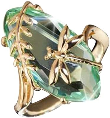 2023 פשוט זהב פרל יהלומי זירקון גבירותיי טבעת משותף טבעת תכשיטי צבע שינוי טבעת