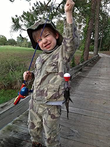 ילדים הסוואה-שמש - כובע הגנה הסוואה-בוני-עם סנטר-רצועת דלי כובע חיצוני דיג עבור 5-14 שנים