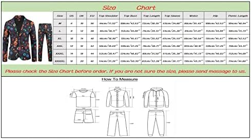 XXBR 2 חלקים חליפות בלייזר חליפות לגברים, הדפסה גרפית דקה כפתור אחד מכנסי מכנסי טוקסידו מכנסיים משרד חליפה רשמית