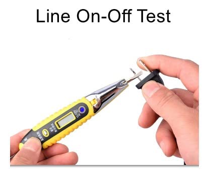 מברג בדיקת פילקט, גלאי מתח עט עט מעגל אור בדיקת חשמלית מברג עט AC/DC 12-220V אינדוקציה מגע LED עם אור 1 יחידות