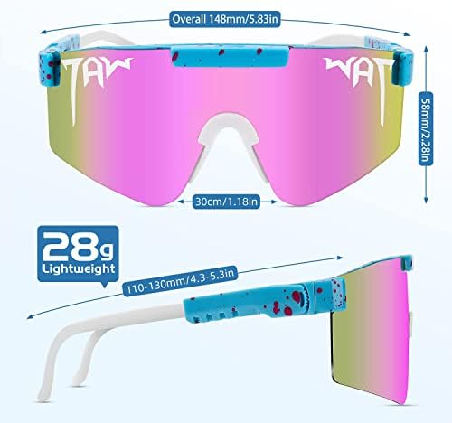 משקפי שמש של CHNLML ספורט לגברים נשים, UV400 מקוטב, משקפי אופניים לריצת דיג בייסבול