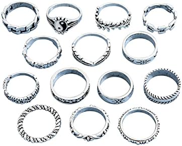 טבעת כסף, טבעות ספינר טבעות עיצוב הרים דפוס לנשים בנות גברים תכשיטים טבעת נישואין הרים גברים