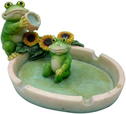 שרף כיף מאפרה צפרדע משחק פיל שולחן שולחן שולחן קישוטים קישוטי קישוט גדולים