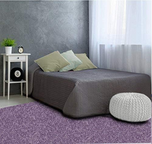 סגול לבנדר שיק - שטיח שטח שטיח בהתאמה אישית 8 'מרובע