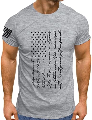 חולצת דגל אמריקאית שרוול קצר 4 ביולי חולצות מצחיקות ארהב דגל ארהב דגל פטריוטי חולצות שרירים חולצות