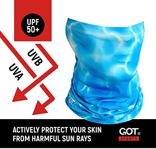 יש לך ספורט UPF 50+ גייטר צוואר דיג - מסכת פנים UV הגנה על שמש לגברים ונשים - CAMO SPF כיסוי פנים