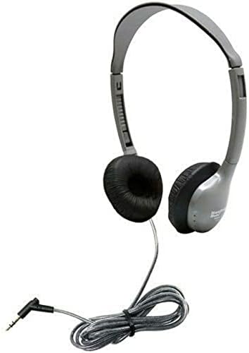 Hamiltonbuhl 200 חבילה של אוזניות אישיות - עור עם תקע סטריאו 3.5 ממ, 5 'Dura -Cord ™ - חוט עמיד לעיסה, כריות אוזניים עור