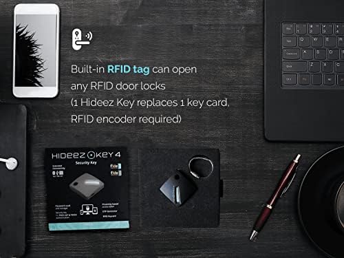 מקש HIDEEZ 4: מפתח אבטחה של FIDO2/U2F לאימות ללא סיסמה וכספת סיסמא של 2FA, מחולל OTP, מנעול חכם. תומך בחיבור Bluetooth/NFC/Micro-USB