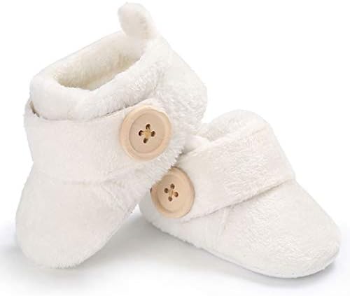 תינוקת תינוקת פליס שלל כותנה גרבי יילוד גרביים רכים חורפים חורפים שהות על נעלי בית לתינוקות נעליים עריסה נעימות ללא