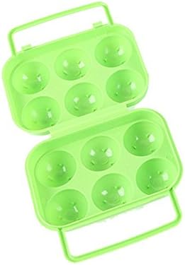 לשימוש חוזר סיליקון תיק נייד פלסטיק אחסון ידית ביצה מתקפל ביצים 6 מיכל תיבת בעל מקרה מטבח,אוכל & בר מיקרוגל מכולות
