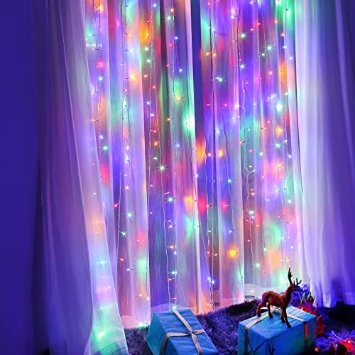 Gou 33ft 100 LED אורות מיתר מקורה ， אורות חג המולד אטומים חיצוניים ， אור חוט פלאג-אין אור לחתונה לחתונה של ליל