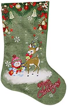 Besportble חג המולד ירוק גרב ירוק מקסים עץ חג המולד דלת קיר קיר מקשרים קישודים מתנות סוכריות מעדיפות תיק קישוט חג המולד