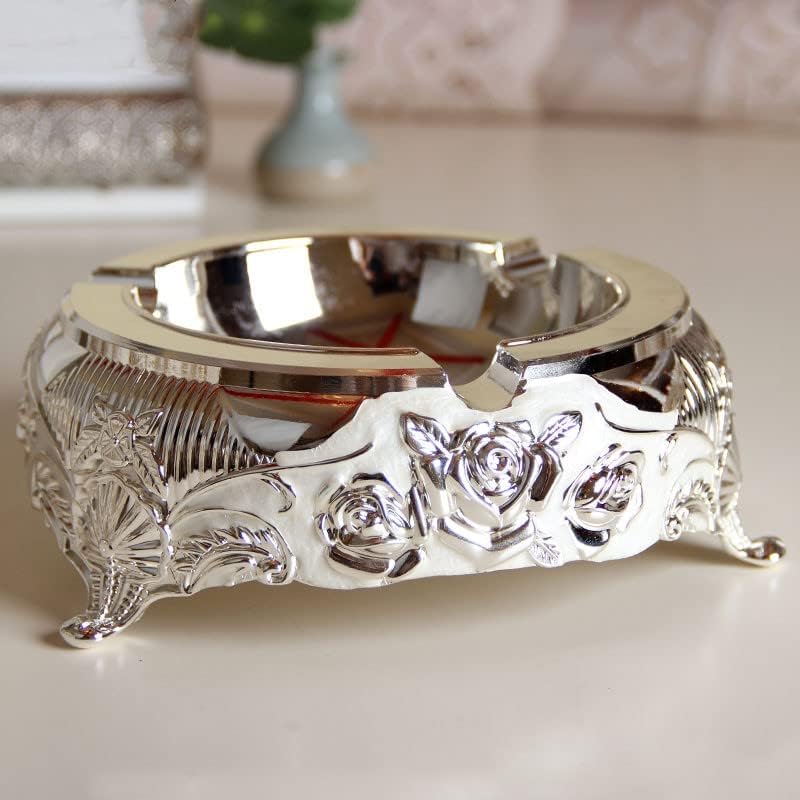 קישוטי מאפרי מתכת אירופיים נותנים מתנות לסלון זהב סלון שולחן שולחן תה מלון מאפרים קישוטי שולחן עבודה A3-19X7 סמ
