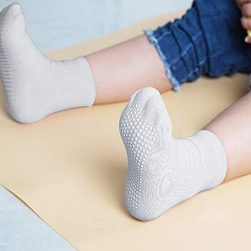 נעים לתינוקות אנטי -סליפ גרביים גרביים 12 חבילות עם אחיזות לפעוטות בנות קטנות בנות תינוקות תינוקות שאינן החלקה)