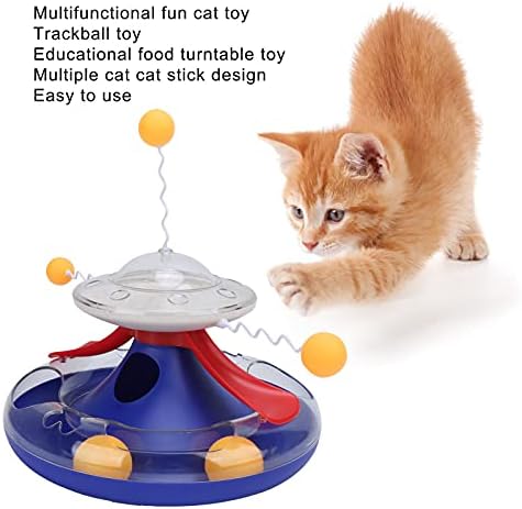 צעצוע מסלול פטיפון של שאנריה, מזון לחתולים המפזר מעגל צעצועים מעקב אחר מזון פאזל עמיד חומרים בריאים רב -פונקציונליים