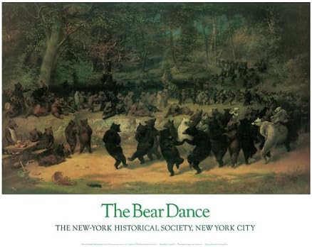 דובים רוקדים מאת ויליאם ה. בירד 34 על 26 פוסטר הדפס אמנותי