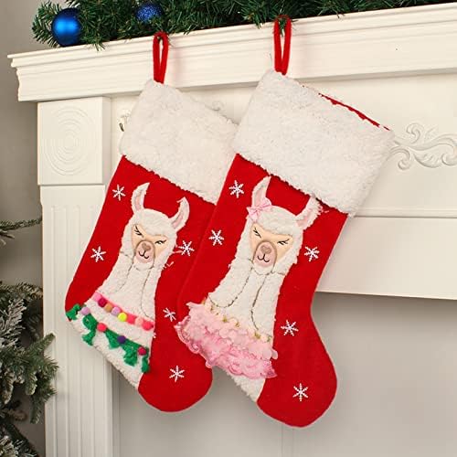 גרבי חג המולד מיני גרביים סנטה קנדי ​​שקית מתנה לקישוט עץ חג המולד קישוטים לחג המולד חג המולד