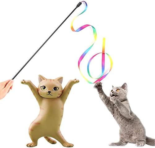 צעצועים לחתולים לחתולים מקורה, מתנות לחתולים אינטראקטיביים 2 יחידים צעצוע חוט חתולים, צעצועים לחתולים חתולים