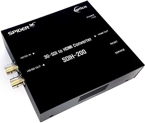 OPTICIS SDIH-200 3G-SDI לממיר וידאו HDMI, תומך בפורמטים של SDI רב-שיעור, מצויד בכניסה 3G-SDI פלט ופלט לולאה, משווה פלט HDMI1.3,